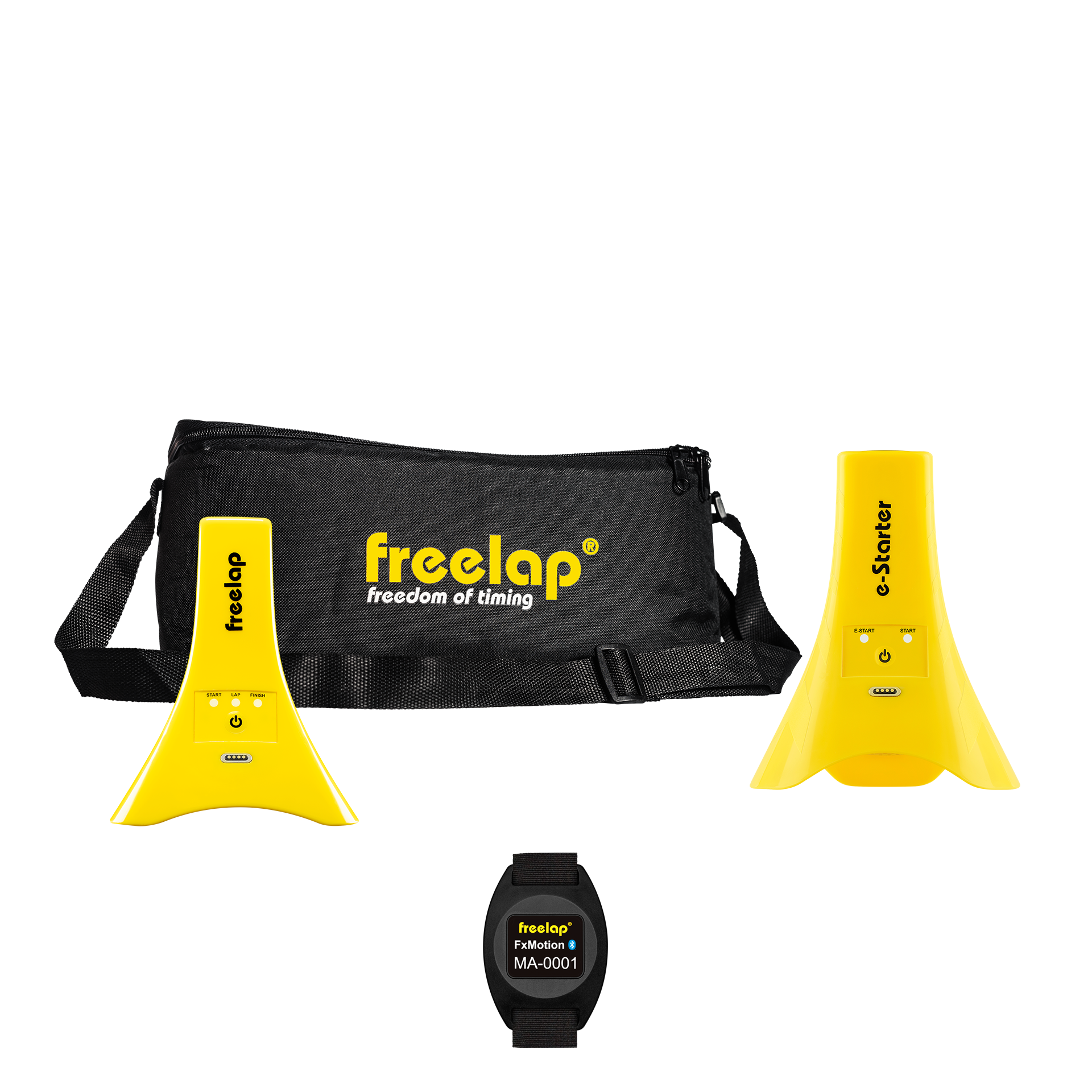 Freelap Canada Running Foundation Motion Pack – entry-level wireless timing system with FxMotion chip and gates for individual sprint training.