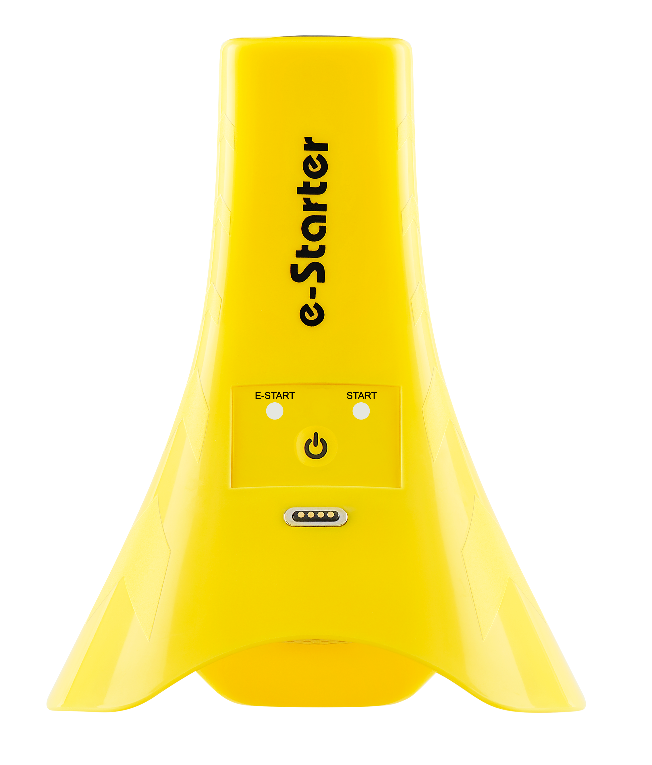 Freelap Canada e-Starter device setup – wireless start gate positioned on track for sprint timing and reaction time measurement in athletic training.
