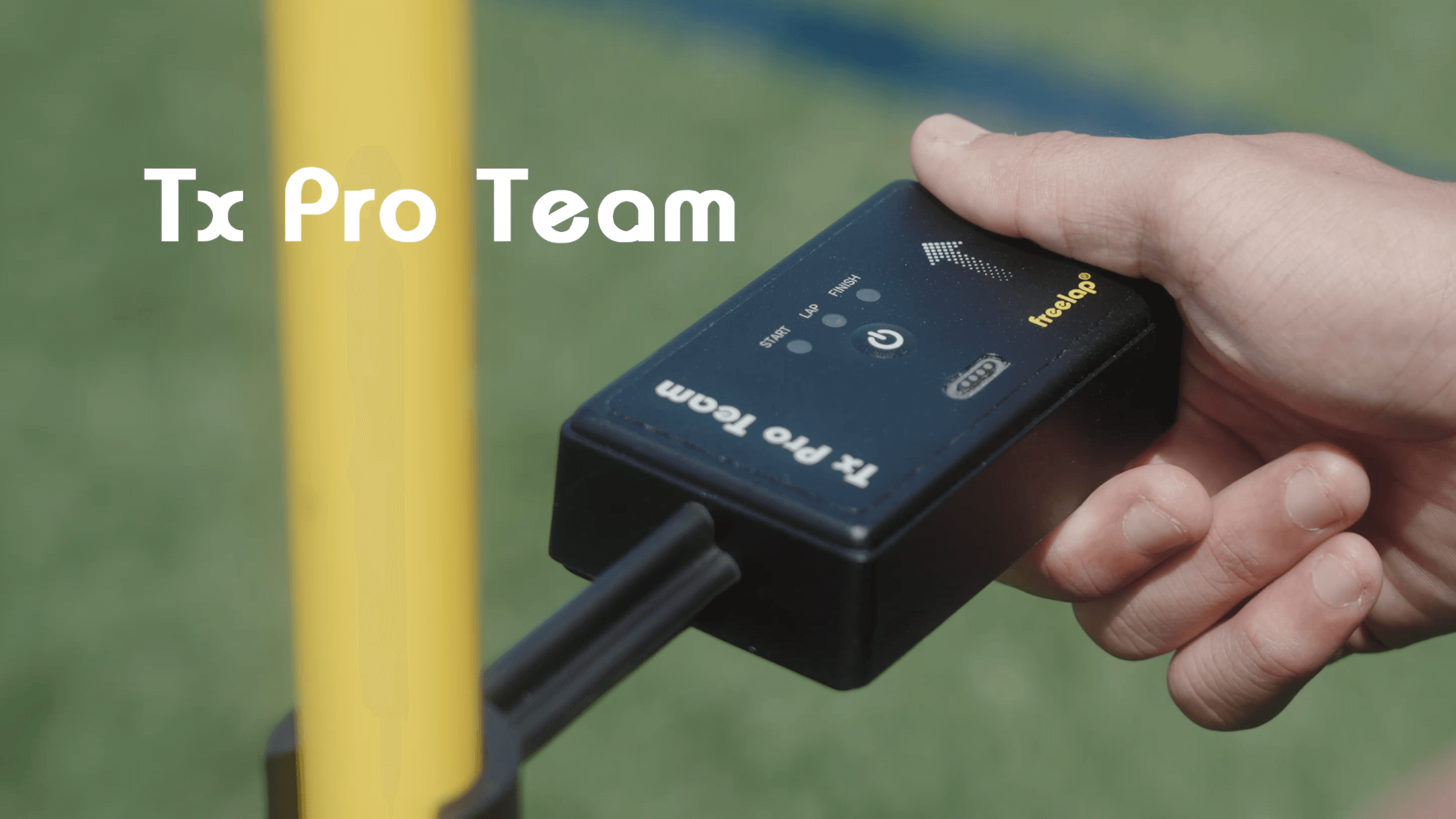 Freelap Canada soccer training – field setup with Tx Pro Team wireless timing gates for sprint and agility performance tracking