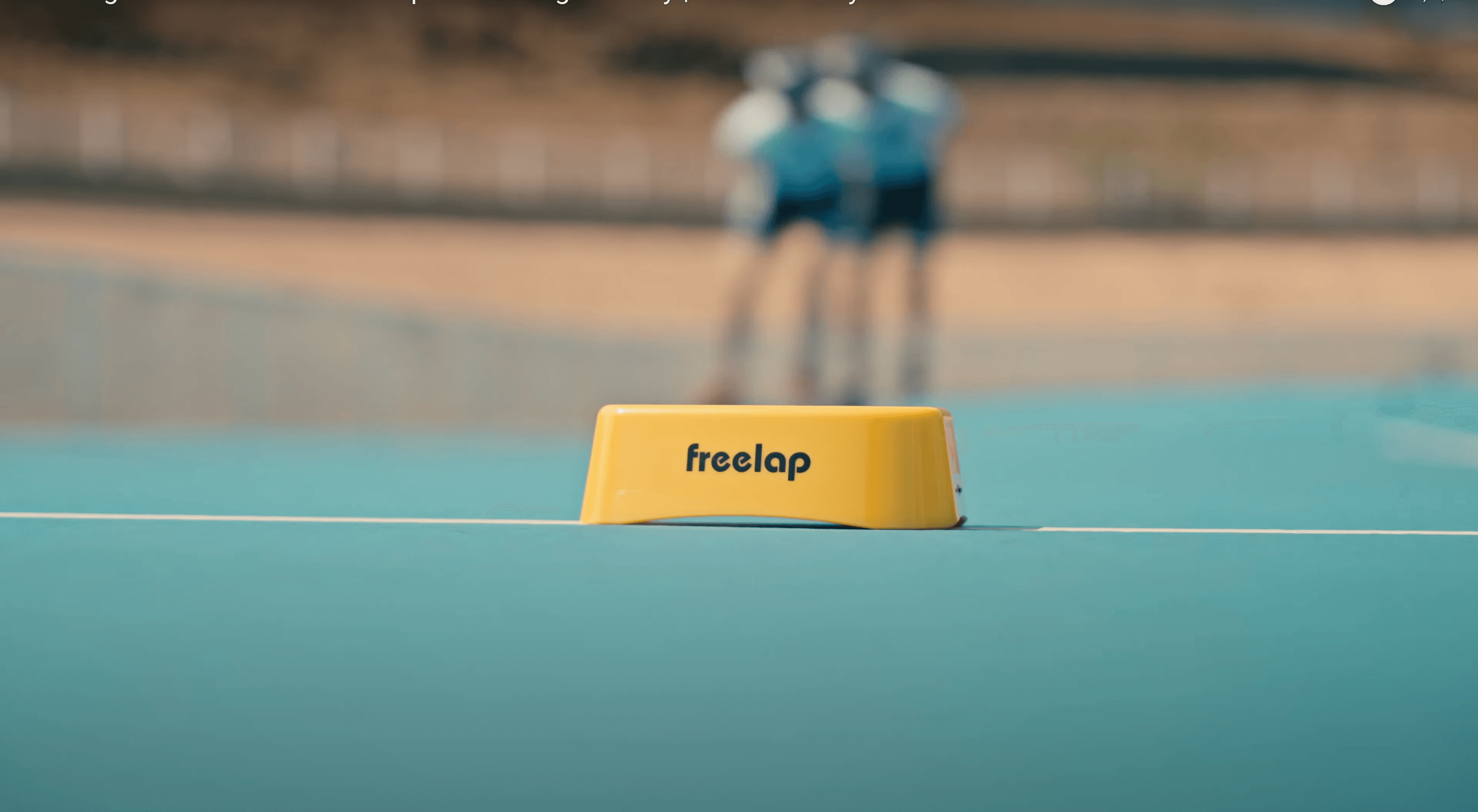 Freelap Canada summer speed skating training – athlete using wireless timing system with Tx Track Pro during sprint