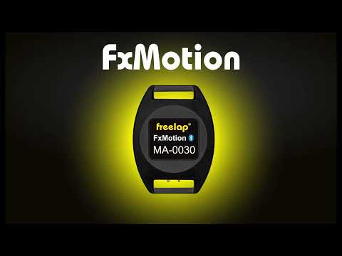 Video thumbnail: Athlete wearing Freelap FxMotion Bluetooth transponder at the waist, using the Freelap Canada wireless timing system on a track.