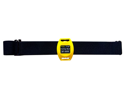 Freelap FxChip BLE timing sensor with adjustable elastic strap for sports training