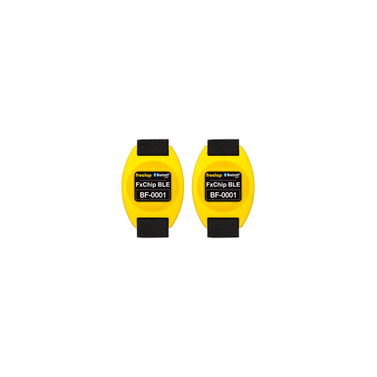 Freelap Canada FxChip BLE 2-Pack – Bluetooth-enabled wireless timing chips for dual-athlete sprint training and performance measurement.