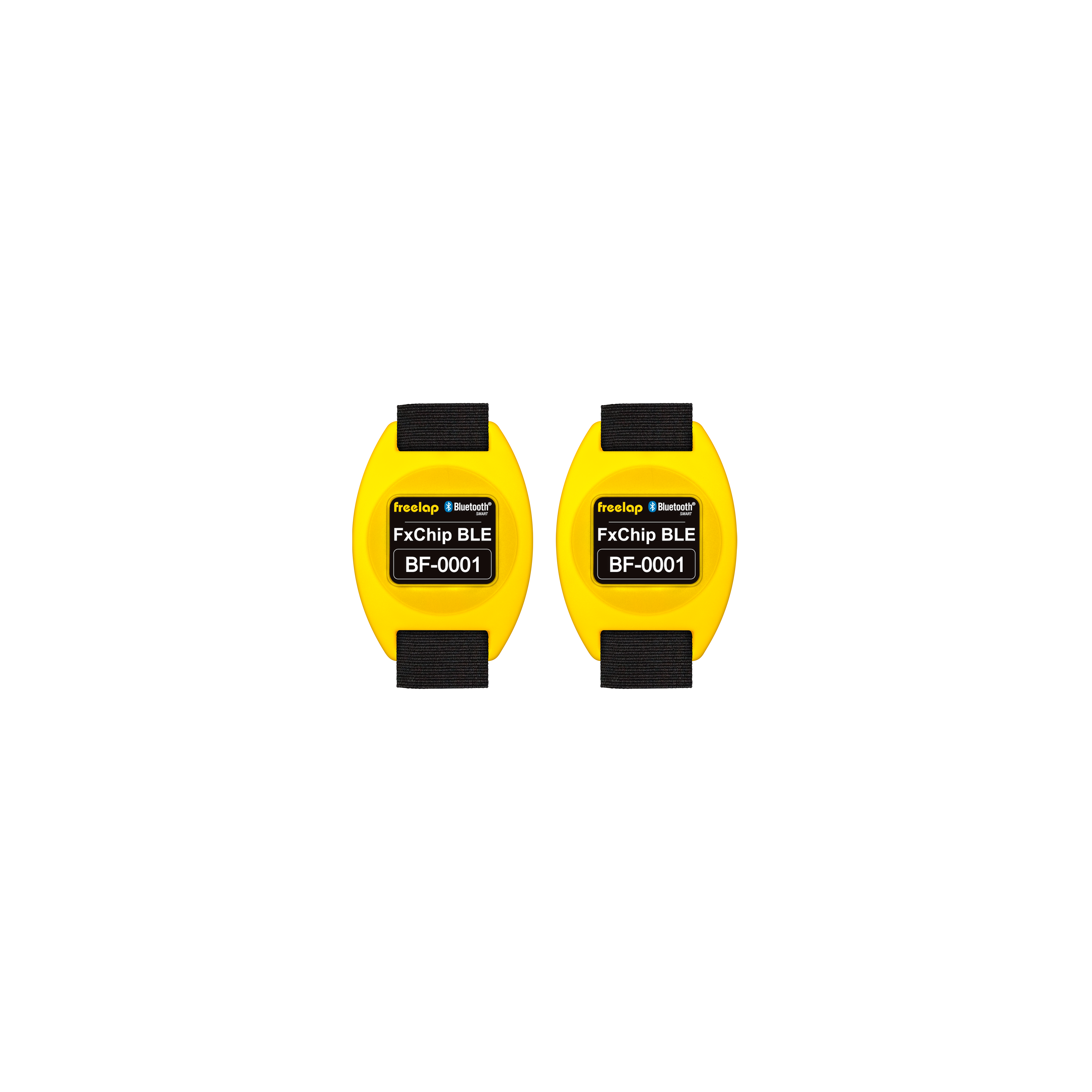 Freelap Canada FxChip BLE 2-Pack – Bluetooth-enabled wireless timing chips for dual-athlete sprint training and performance measurement.