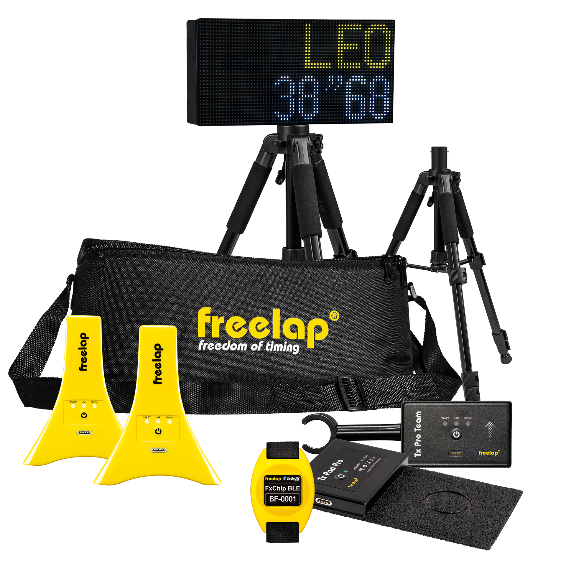 Freelap Canada Football Pro Pack – complete wireless timing system with multiple gates for advanced speed and agility training in football.