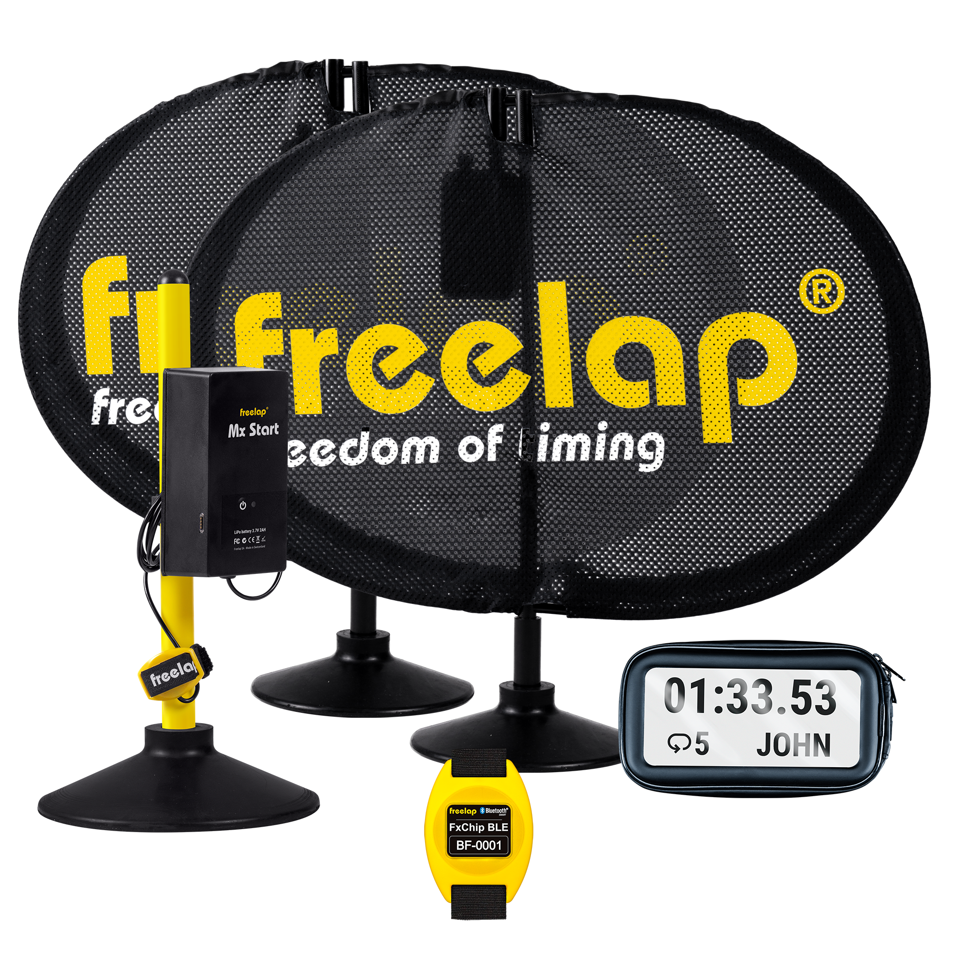Freelap Canada MX Advanced Pack – advanced wireless timing system for motocross, with multiple gates for precise lap and split time tracking.