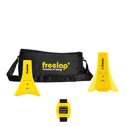 Freelap Canada Running Foundation Pack – basic wireless timing system with essential gates and chip for individual sprint training and performance tracking.