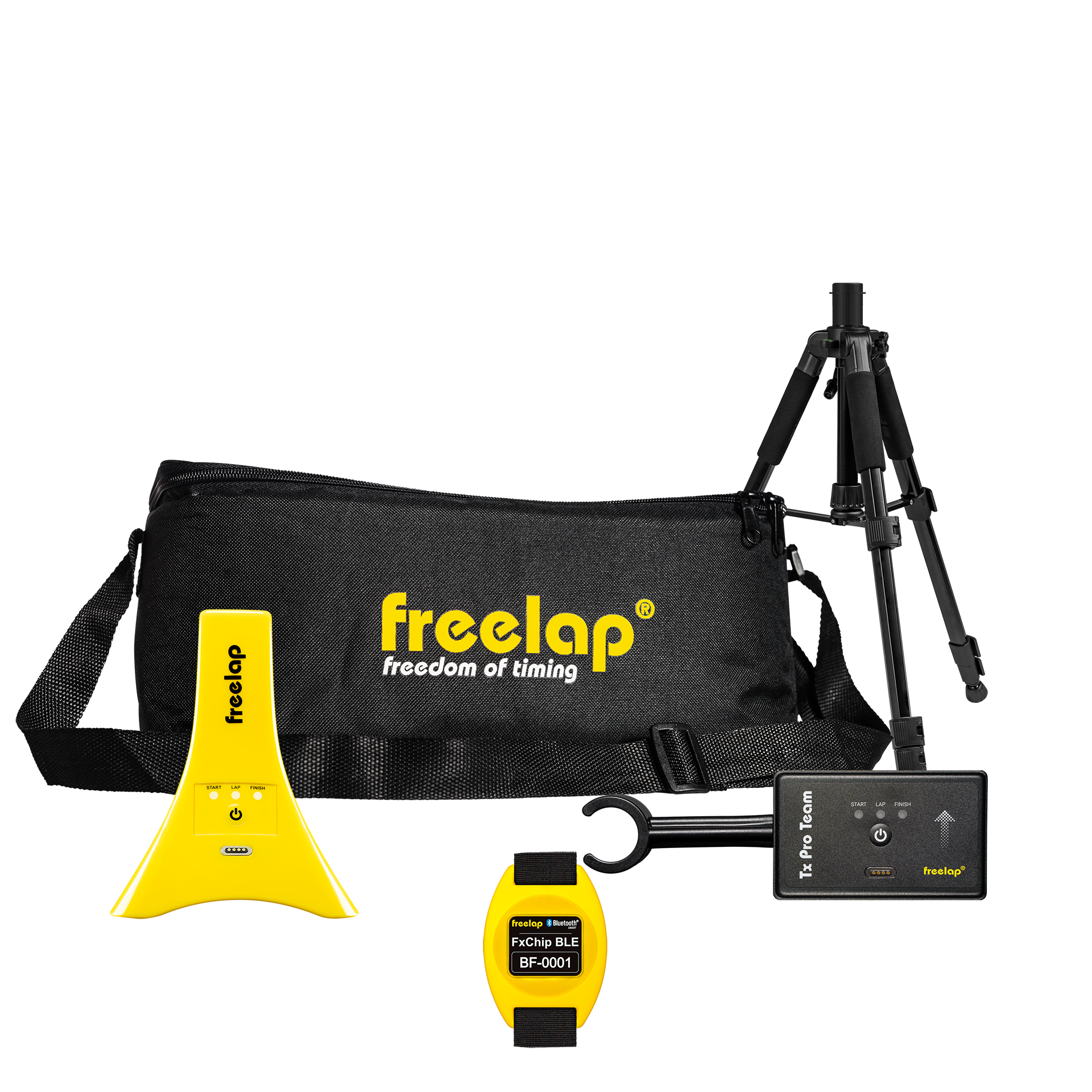 Freelap Canada Soccer Foundation Pack – essential wireless timing system for soccer training, includes timing gates and transponder for speed and agility tracking.