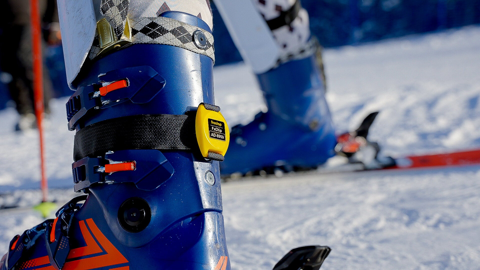 Alpine ski athlete training with Freelap Canada timing system –Fx Chip BLE setup for precision performance measurement