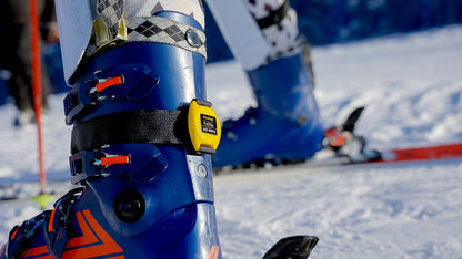 Alpine ski athlete training with Freelap Canada timing system –Fx Chip BLE setup for precision performance measurement