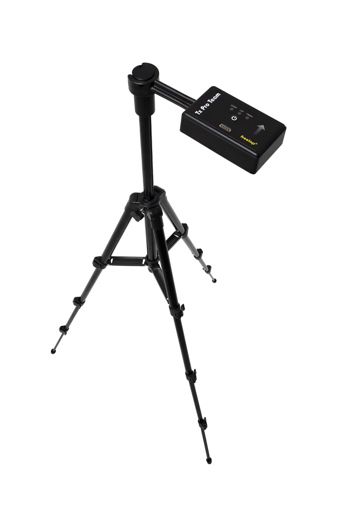 Freelap Canada wireless timing system set up on a soccer field using the Tx Pro Team transmitter