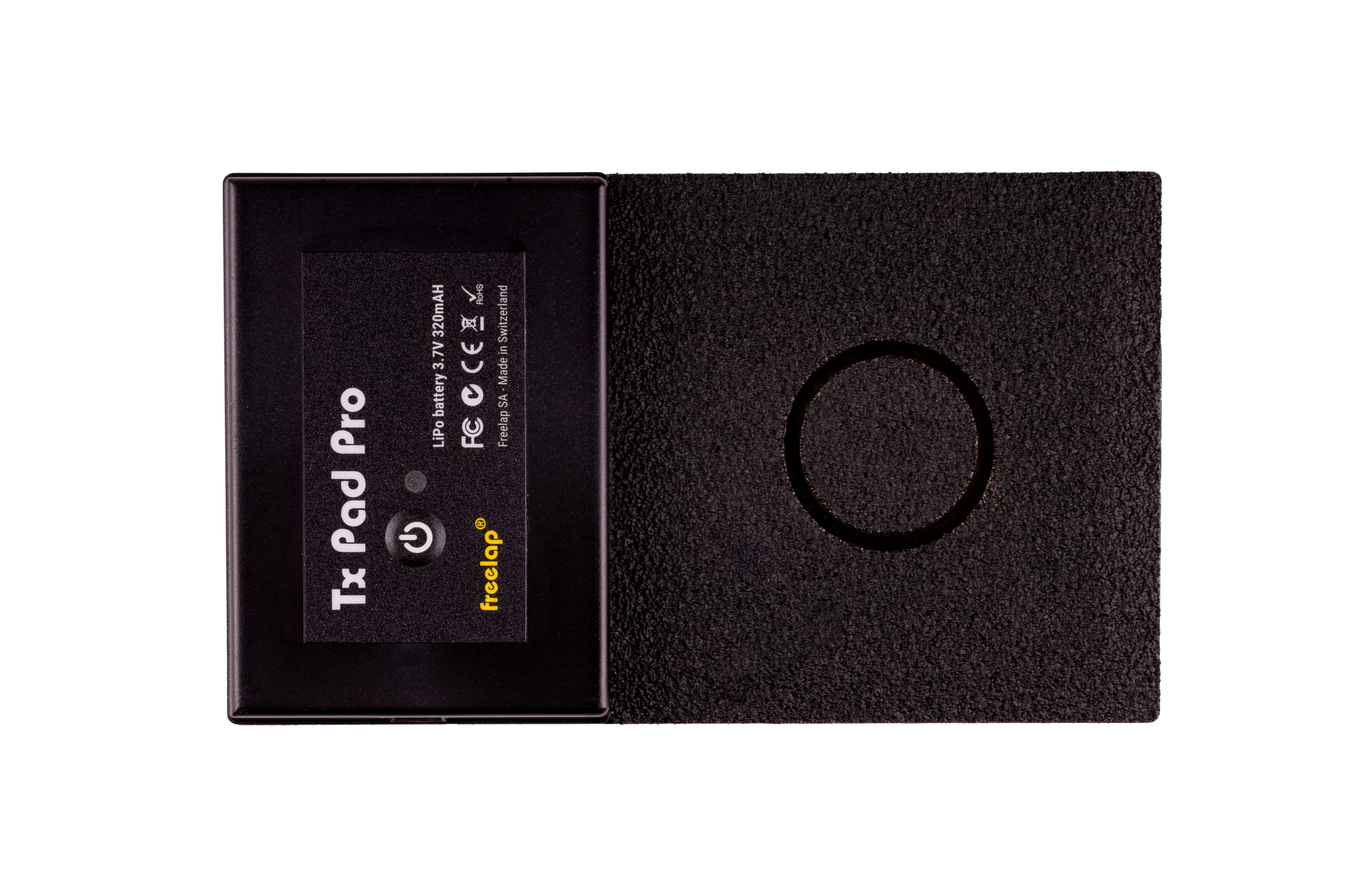 reelap Canada Tx Pad Pro – touch-sensitive wireless start device for accurate reaction time and sprint timing in athletic training.