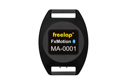 Freelap Canada FxMotion transponder – advanced Bluetooth timing chip for precise athlete tracking with MyFreelap app integration.