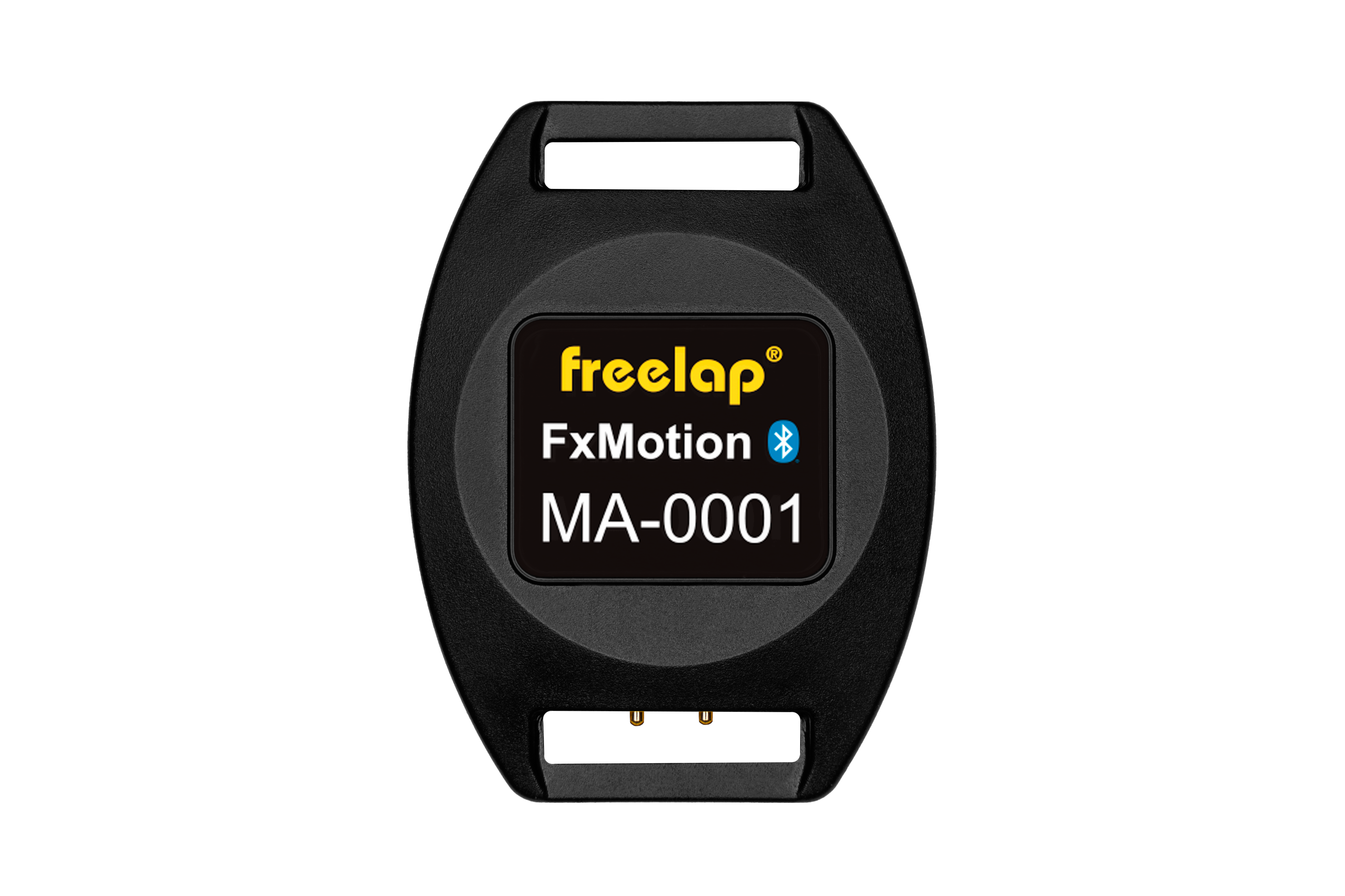 Freelap Canada FxMotion transponder – advanced Bluetooth timing chip for precise athlete tracking with MyFreelap app integration.