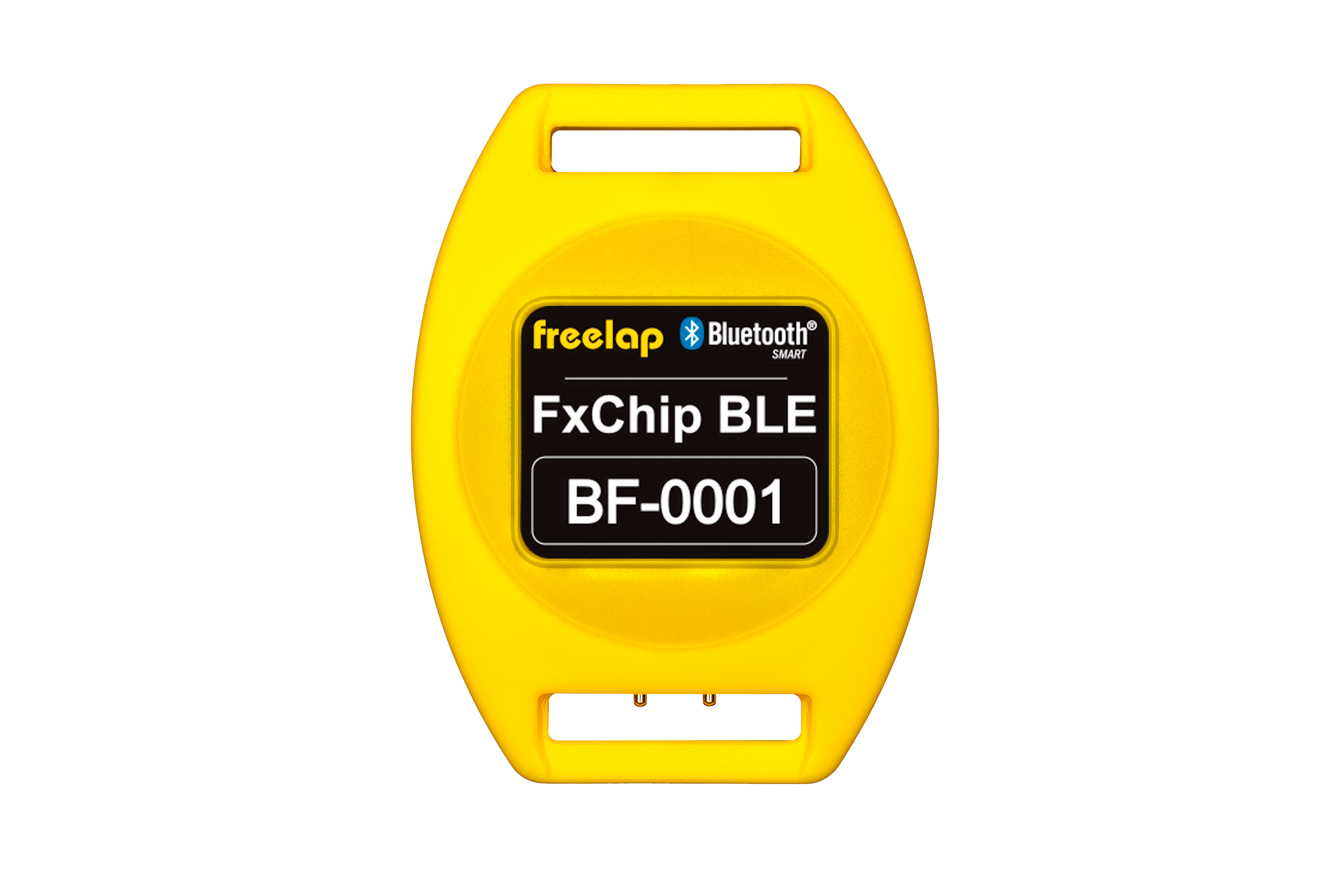 Freelap Canada FxChip BLE transponder – compact wireless timing chip for athletes, compatible with Freelap transmitters and MyFreelap app.